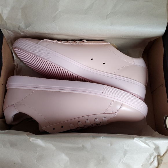 Clae Bradley - Light Oiled Pink Leather Sneakers - Picture 3 of 8